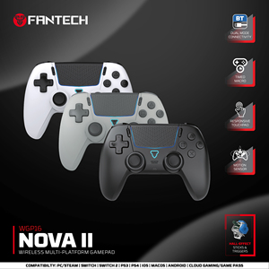 Fantech แผ่นเกม WGP16 BT, มัลติแพลตฟอร์มระบบสั่นคู่เซ็นเซอร์การเคลื่อนไหวตอบสนองทัชแพด12ปุ่มตัวควบคุมเกม - Product Image 4