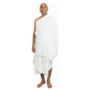 Ihram Premium uomo di qualità Ihram Ehram <span class=keywords><strong>Set</strong></span> di 2 <span class=keywords><strong>asciugamani</strong></span> Hajj e Umrah - Premium morbido girello 210X110 cm - Product Image 1
