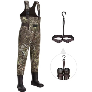 Cuissardes en néoprène pour <span class=keywords><strong>enfants</strong></span> avec bottes en caoutchouc cuissardes de pêche isolées camouflage imperméables et respirantes pour tout-petits <span class=keywords><strong>enfants</strong></span> garçons - Product Image 3