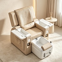 Chaise de pédicure pour salon de manucure - Réglable électriquement, multifonctionnelle, spa pour les pieds tout-en-un, massage thérapeutique pour les extensions de cils