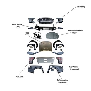 Auto Parts Facelift body kit para 2012-2021 Ford Ranger T8 actualización a 2018 F150 <span class=keywords><strong>Hulk</strong></span> - Product Image 2