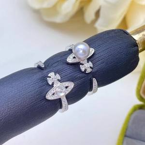 ขาตั้งแหวนเงินแท้ S925 รุ่น 10618DIY สำหรับใส่ไข่มุก  แบบหนา ทันสมัย  รองรับไข่มุกขนาด 10-13 มม. - Product Image 3