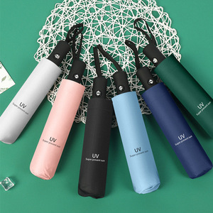 ร่มพับโครงโลหะกึ่งอัตโนมัติป้องกันรังสียูวีใช้ได้ทั้งแดดและฝน - Product Image 1