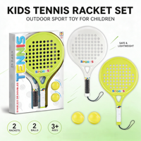 Ensemble de raquettes de tennis de table Concord en plastique blanc et vert, 2 balles, boîte colorée, sport de plein air, enfants, jeu en plein air