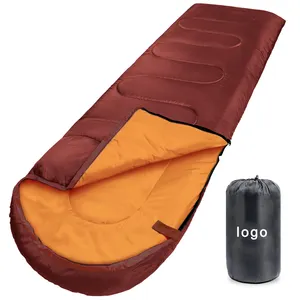 Venta al por mayor adulto impermeable doble Split al aire libre nuevo saco de dormir para acampar OEM logotipo personalizado