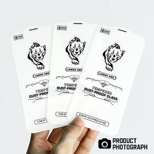 ฟิล์มกระจกนิรภัยแบบใสพิเศษ 3 มิติ ป้องกันฝุ่นและไฟฟ้าสถิต สำหรับ iPhone 16 Pro Max 17 - Product Image 1