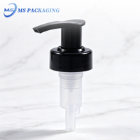 Ressort extérieur noir col lisse pompe à savon 28/400 tailles gauche et droite serrure Lotion distributeur bouchon bouteilles fermetures