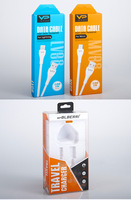 Boîte d'emballage universelle pour câble de données Boîte d'emballage pour câble de chargement Boîte d'emballage personnalisable Autres accessoires de téléphone portable Papier kraft