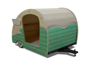 DIY köpek kulübesi pet kafesleri taşıyıcıları evler ahşap pet aksesuarları malzemeleri sevimli römork köpek yatağı - Product Image 5