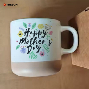 Tasse à café en grès personnalisée avec logo personnalisable, créative, noire et blanche, gravée au laser, <span class=keywords><strong>anniversaire</strong></span>, poterie, argile - Product Image 2