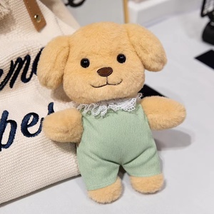 Petit <span class=keywords><strong>jouet</strong></span> en peluche en forme de chien, adorable ornement en peluche chien brun, idéal comme cadeau de vacances pour les garçons et les filles - Product Image 6