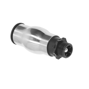 Fuente de Columna Burbujeante de 1 Pulgada con Boquilla de Acero Inoxidable, Moderna, para Jardín, Paisajismo, Montaje en Suelo, para Fiestas al Aire Libre, Acabado Metálico - Product Image 3