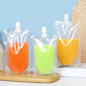 Groothandel Herbruikbaar Voedsel 100 200 250 300 380 500 Ml Jelly Water Plastic Stand-Up Drinkvloeistof Verpakking Tuit Zakje