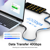 UNIEAN, venta al por mayor, 240W, USB4.0, Cable plano, 40Gbps, USB macho a macho, Cable DE DATOS plano, 8K60Hz, Audio y vídeo para Iphone a Android