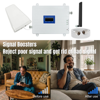 Amplificador Repetidor de Señal 4G 5G 3G hasta 5000 Pies Cuadrados para Teléfono Móvil de Alta Ganancia para Casa Oficina Sótano