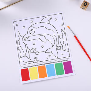 Paper With Watercolor Paint <b>Kids</b> Early Educational Activity Painting <b>Book</b> - Product Image 4