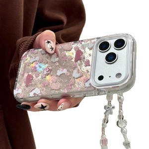 Funda para teléfono móvil TPU con patrón de papel de estaño y Flor de conejito de dibujos animados para mujer Compatible IPhone17promax IPhone16 IPhone15 <span class=keywords><strong>nuevo</strong></span> estilo - Product Image 5