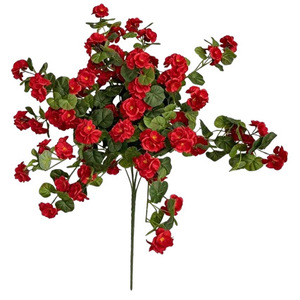 Flores Artificiales de Geranio, Color Rojo Brillante, Flor de Seda de 30cm-100cm, Decoración para Bodas, Adorno para el Hogar - Product Image 5