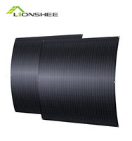 Panel surya fleksibel, 240W | 182 X83 sel surya MONO 120 derajat dapat ditekuk IP67 tahan air PV untuk sistem energi surya skala kecil