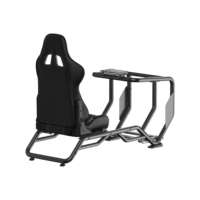 Cockpit de course réglable en acier LRS14-BS04, équipement de simulation de course avec siège inclinable F1 GT pour Logitech PC G920 Thrustmaster