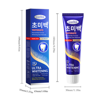 Dentifrice blanchissant à la nicotinamide SADOER en marque propre, 100g, haleine fraîche, nettoyage en profondeur, dents blanches, élimine les taches, logo personnalisé OEM