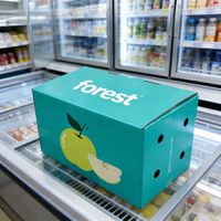 Op maat bedrukte kleurrijke golfkartonnen dozen voor ananas- en perenverpakkingen van fruit en groenten