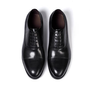 Chaussures en cuir pour hommes de haute qualité, faites à la main, style Oxford, pour affaires, mariage, automne, imperméables, avec lacets en cuir - Product Image 1