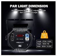 200W COB LED Par Light Zoom DMX512 Contrôle en alliage d'aluminium 3500K-6000K Température de couleur IP33 nominale pour les événements de mariage d'église de DJ de scène