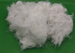 <span class=keywords><strong>Fibre</strong></span> de polyester recyclée en microfibre 1.4D 32mm, blanc brut, pour rembourrage et non-tissés, fourniture fiable d'usine - Product Image 2