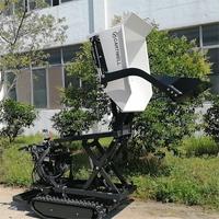 Livraison gratuite ! Prix avantageux Mini-dumper chenillé hydraulique à démarrage électrique, capacité de charge 500 kg, type brouette