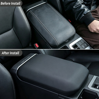 Pour Toyota Land Cruiser 250 LC250 Prado 2024-2026, housse de protection pour accoudoir de console centrale, noir et marron, accessoires intérieurs