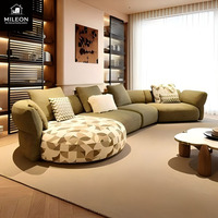 Canapé modulaire moderne en tissu en forme de L, ensemble de canapés d'angle pour salon, canapé de luxe capitonné avec chaise longue en éponge