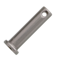 Steel Fastener Bolt Flat Head Clevis Pin with Hole and Cotter Pins DIN 1444 Standard Bright Finish Black 6-100mm Industrial Use