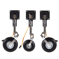 Kit de train d'atterrissage rétractable électrique pour avion RC, 3 pièces, avec amortisseur de chocs, pour train d'atterrissage avant et principal ZY15091 16003