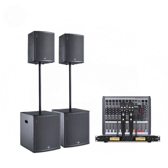 Morin Audio Dj Set Professional Coaxial Active 15 Inch Speaker 18 Inch Subwoofer Sound System Set