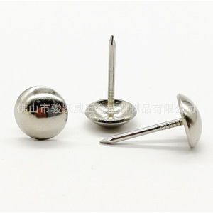 Tachuelas plateadas de 16 mm de diámetro, hierro chapado en zinc, cabeza grande, cabeza redonda, para tapicería de sofá, puerta, herrajes decorativos para muebles - Product Image 2