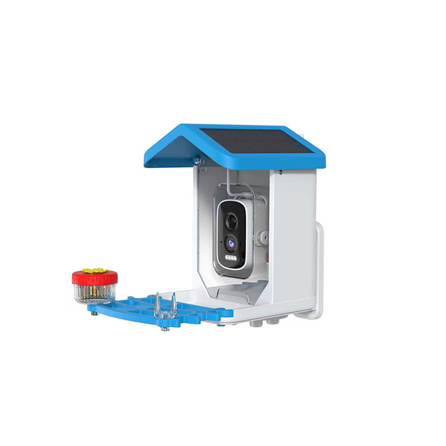 Smart 4K Waterproof Bird Feeder with Solar Panel AI Recognition Video Playback WiFi Cloud Storage