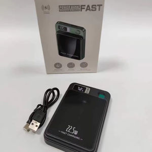 Chargeur sans fil portable 20W avec logo personnalisé, mince, en PVC et ABS, magnétique, haute capacité 5000 mAh 10000 mAh, étanche - Product Image 1