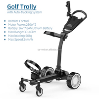 Chariot de golf électrique télécommandé avec 45 trous, nouveau design, pliable, fonction Follow Me, chariot de golf à batterie 45 trous
