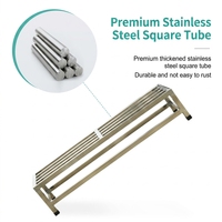 Support de rangement multifonctionnel en acier inoxydable pour nouilles et farine de riz, grande capacité, pieds réglables en hauteur, idéal pour les cuisines - Vente chaude