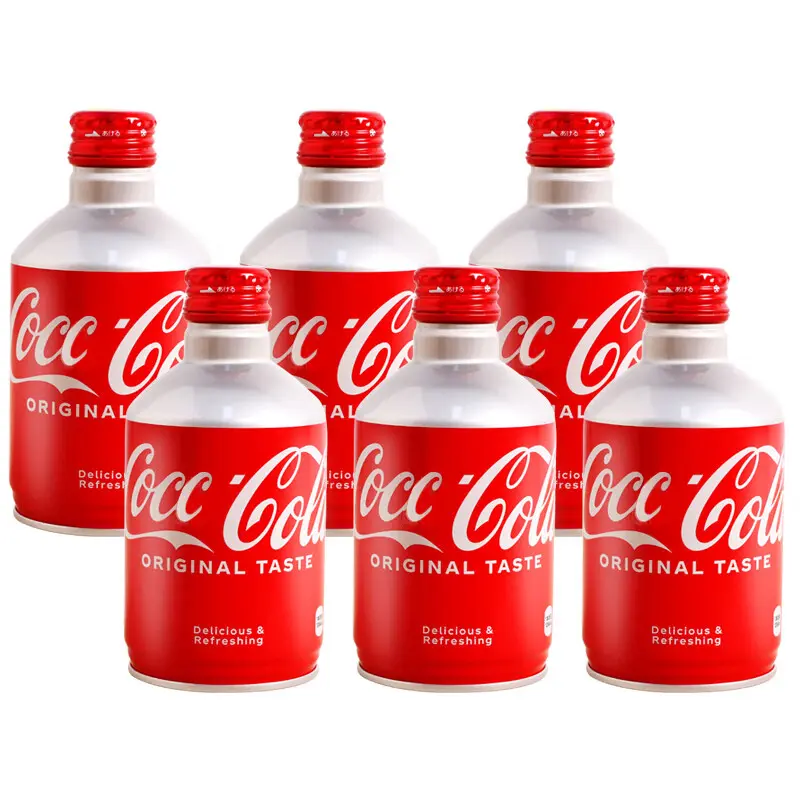 Japão Importado Original Coca Drinks 300ML Cola Colecção Edição engarrafada Cola Refrigerante Bebidas Atacado