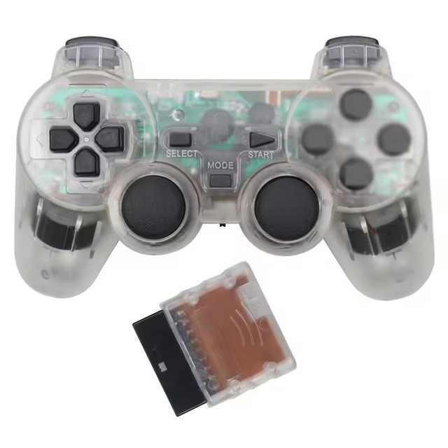 2.4G Wireless Gamepad Handle Control for PS2 Vibration Gaming Joystick Joypad Manette