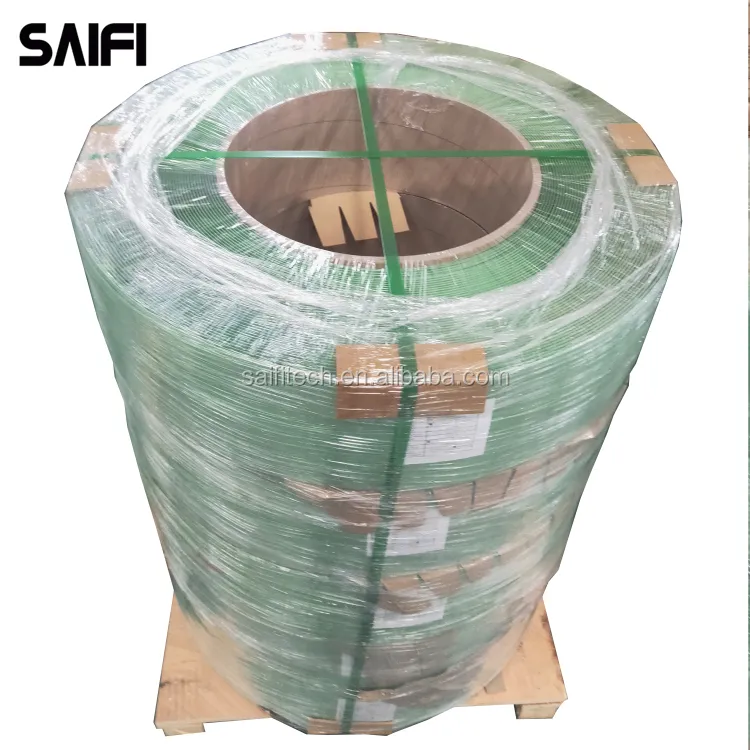 High breaking strength 10000N machine grade polyester strap pet plastic binding strip for photovoltaics packing