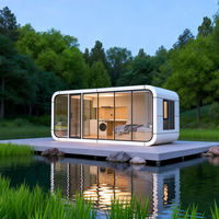 Maison préfabriquée moderne Apple Cabin, maison-capsule intelligente, isolation phonique, étanche, café mobile, gîte, zone touristique