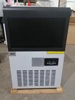 Mesin Penjual Es Batu Komersial Industri 30kg/24H Pembuat Es Stainless Steel untuk Bar, Kafe, Supermarket