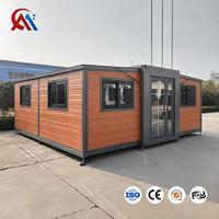 Maison conteneur préfabriquée moderne et extensible de 40/20 pieds, prête à l'emploi, 2, 3, 4 ou 5 chambres, villa préfabriquée, maison portable