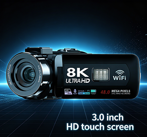 Caméra vidéo numérique professionnelle avec enregistrement 8K Ultra HD, photos 48MP (interpolation), carte externe TF/SD/HCSD, prise en charge maximale de 256 Go - Product Image 4
