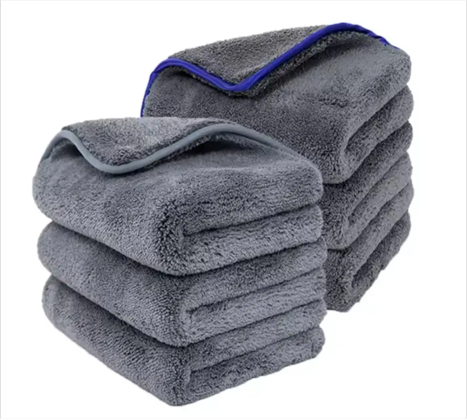 Hete Verkoop Sneldrogende Handdoek Auto Detail Microfiber 80X90X600 Gsm Microfiber Handdoek Met Kap Voor Auto Snel Droog Carwash Microfiber