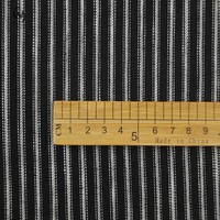 Tissus écologiques en lyocell et lin mélangés, tissés en chevrons, rayés noir et blanc, pour vêtements homme et femme