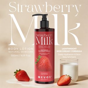 Loción Corporal de Marca Privada, Cruelty-Free, con Niacinamida, Hidratante, Aclarante, No Grasosa, con Aroma a <span class=keywords><strong>Leche</strong></span> de Fresa para Mujeres - Product Image 2